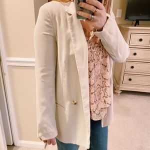 Long line taupe blazer NWT